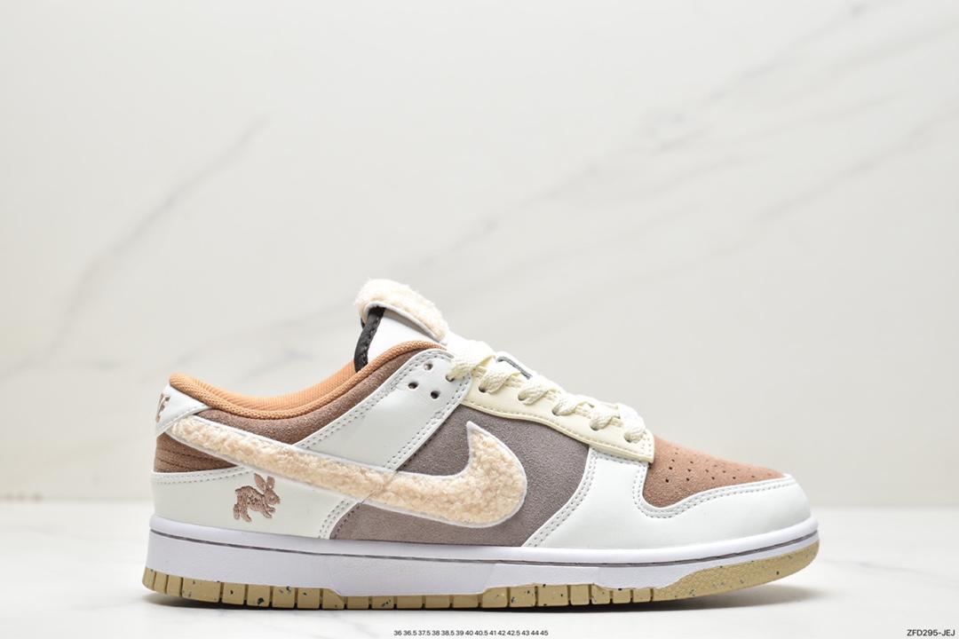 280 Nike SB Dunk Low”Year of the Rabbit”扣篮系列低帮休闲运动滑板板鞋“浅棕米白穗兔”FD4203-211