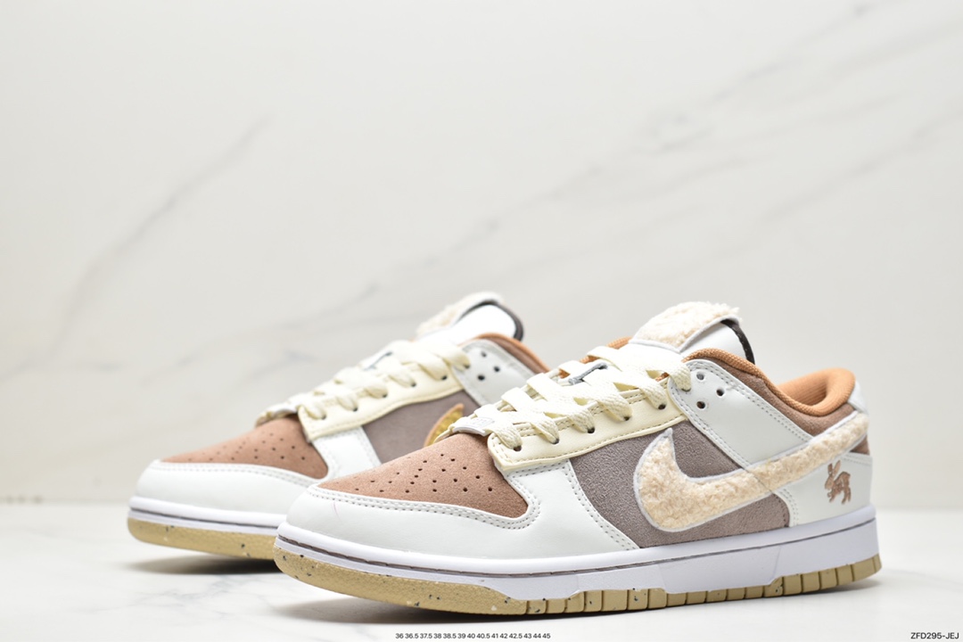 280 Nike SB Dunk Low”Year of the Rabbit”扣篮系列低帮休闲运动滑板板鞋“浅棕米白穗兔”FD4203-211