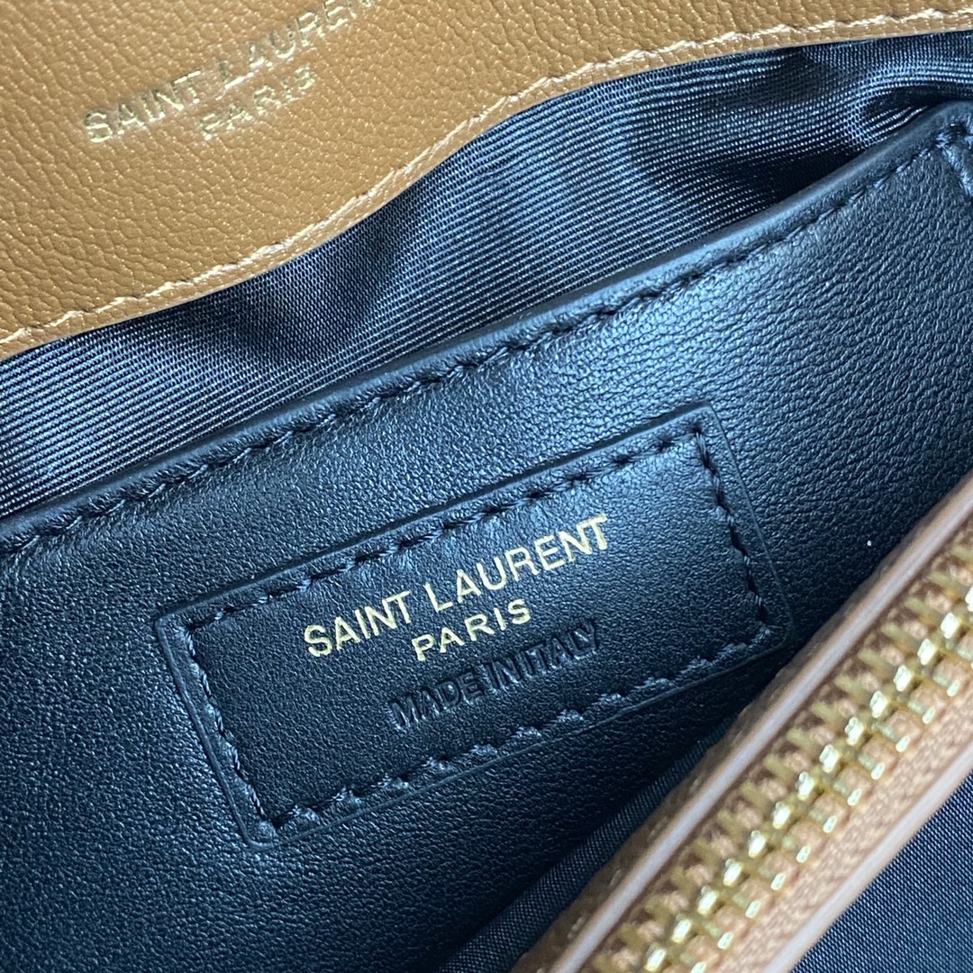 Saint Laurent Caramel Cassandra Top Handle Bag with Gold Hardware 10 i1675155060 9900 8