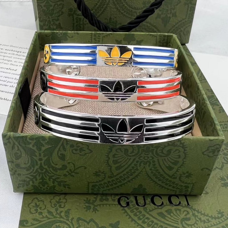 NO:110841,Gucci co-branded Adidas clover bracelet, jewelry boutique, gucci, bracelet19860909gucci联名阿迪达斯三叶草手镯,饰品精品,gucci,bracelet,Jewelry