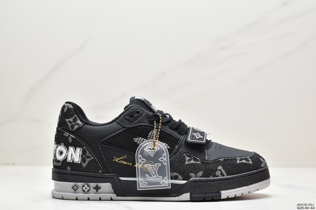 New LV Louis Vuitton Louis Vuitton Trainer Sneaker Low casual sports culture all-match basketball shoes