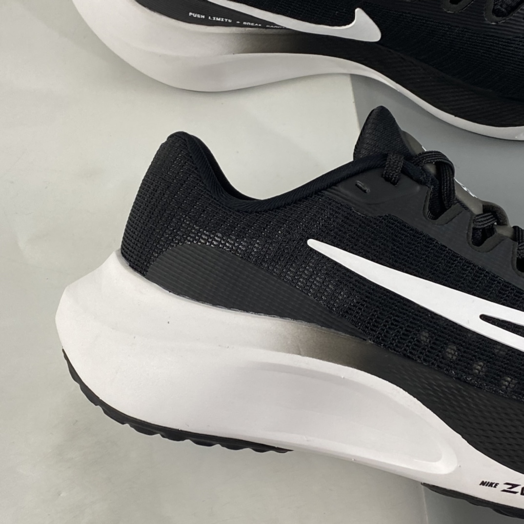 Pure original Nike Zoom Fly 5 sports leisure cushioning carbon plate running shoes black and white DM8968-001