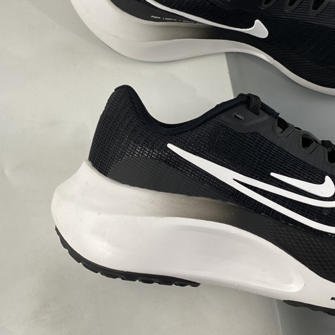 Pure original Nike Zoom Fly 5 sports leisure cushioning carbon plate running shoes black and white DM8974-001