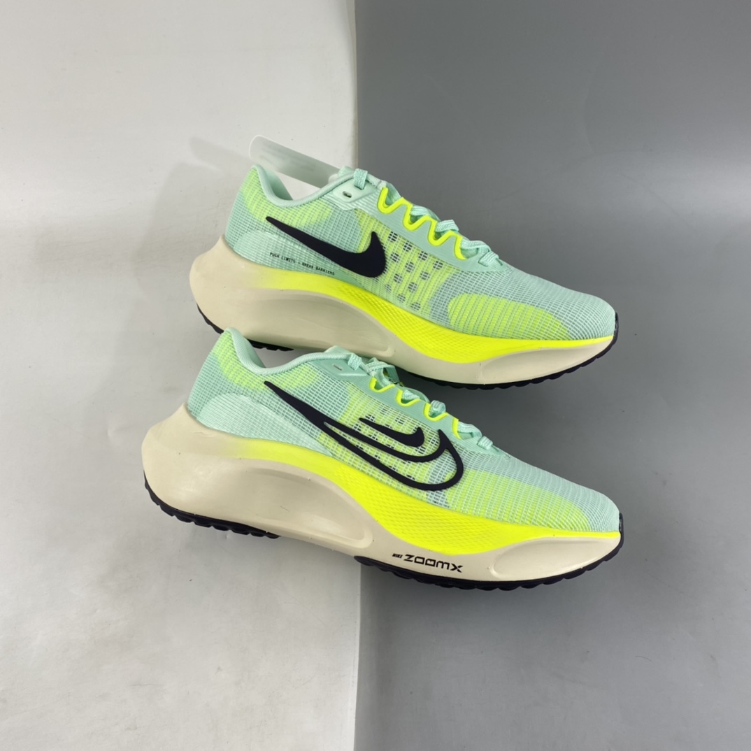 P290 纯原版 Nike Zoom Fly 5运动休闲缓震碳板跑步鞋 荧光绿 DM8974-300