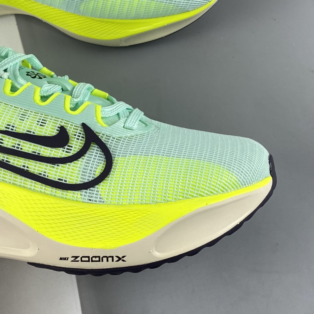 P290 纯原版 Nike Zoom Fly 5运动休闲缓震碳板跑步鞋 荧光绿 DM8974-300