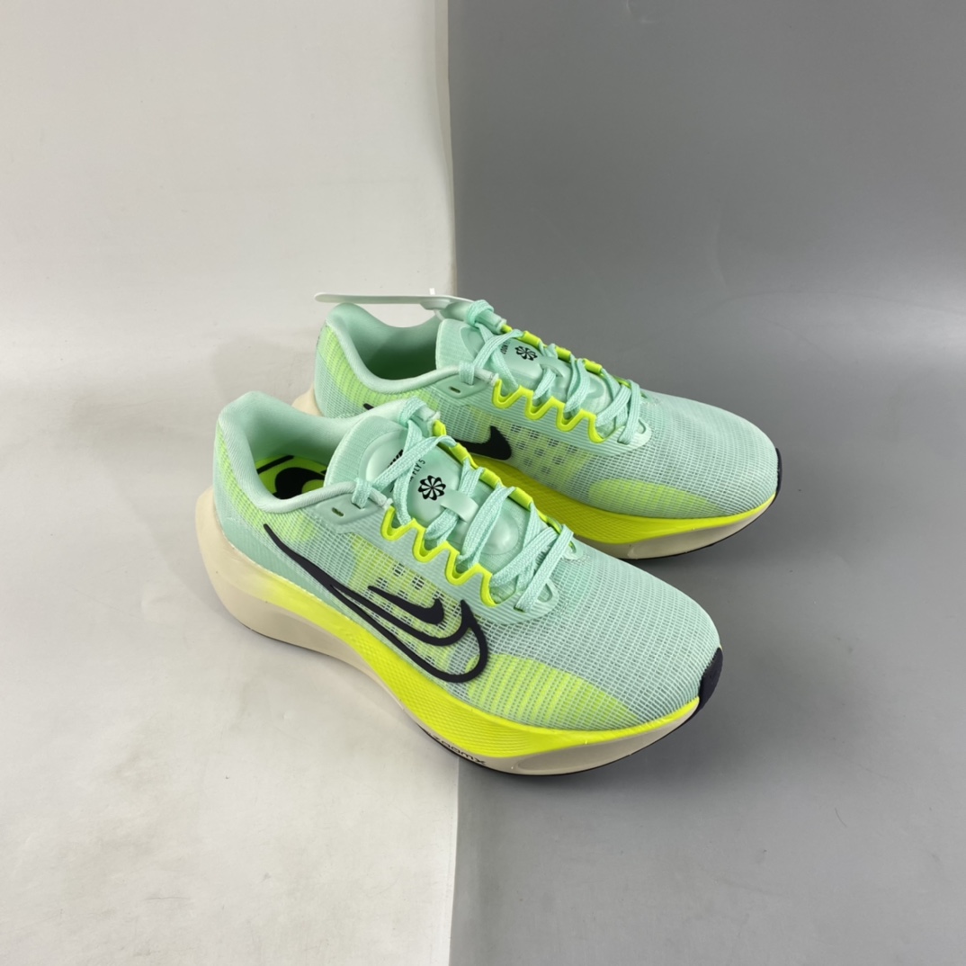 P290 纯原版 Nike Zoom Fly 5运动休闲缓震碳板跑步鞋 荧光绿 DM8974-300