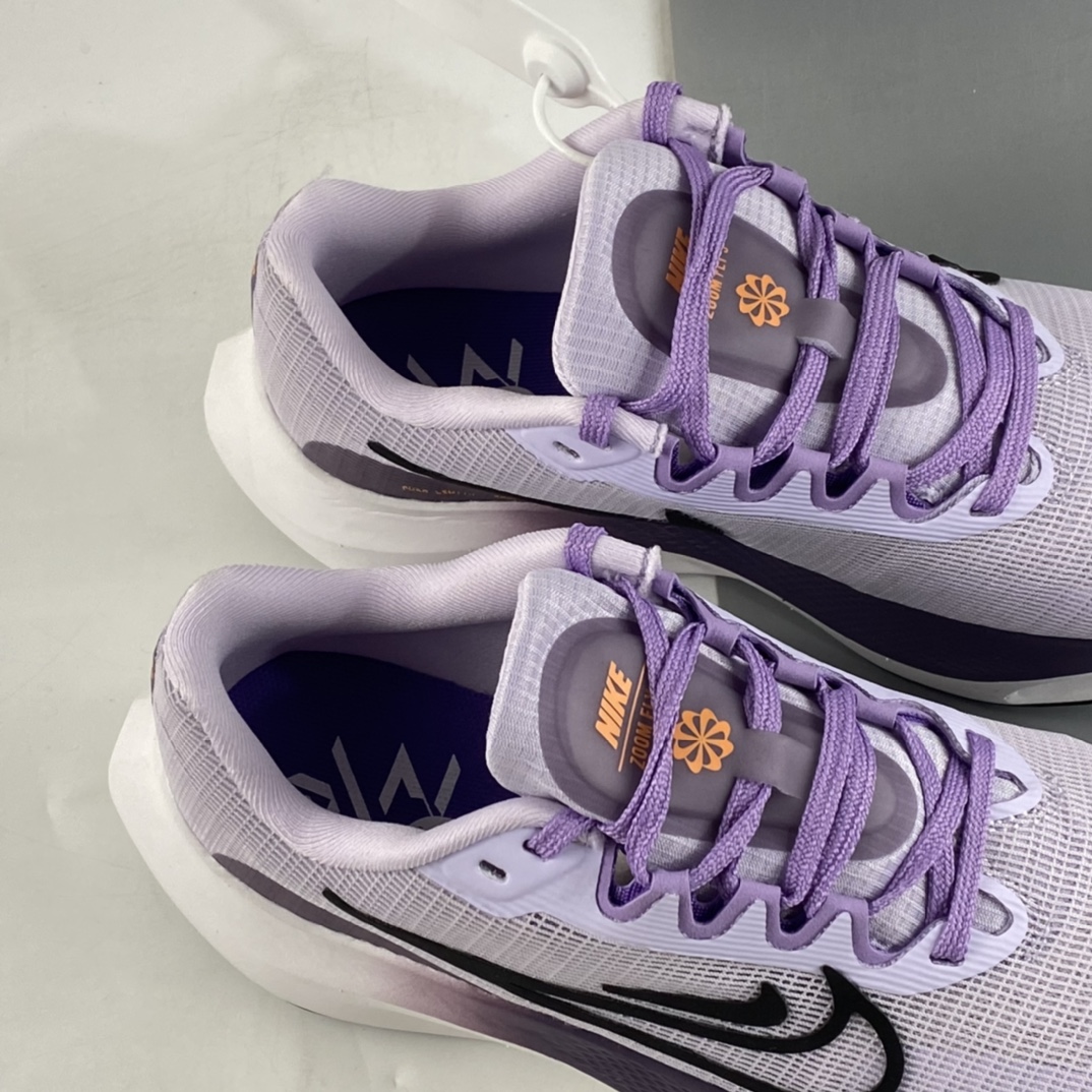 P290 纯原版 Nike Zoom Fly 5运动休闲缓震碳板跑步鞋 灰紫 DM8974-500