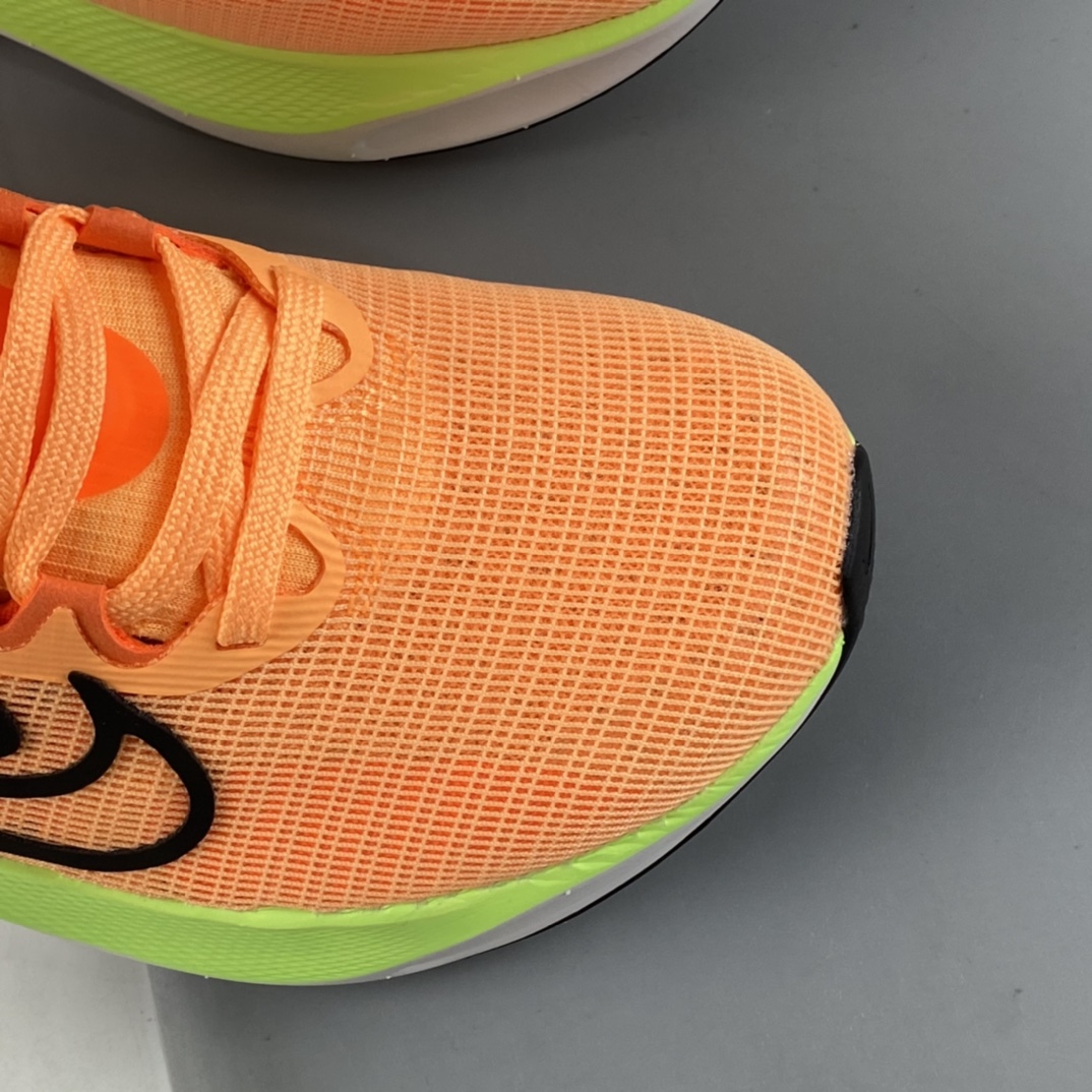 P290 纯原版 Nike Zoom Fly 5运动休闲缓震碳板跑步鞋 橙绿 DM8974-800