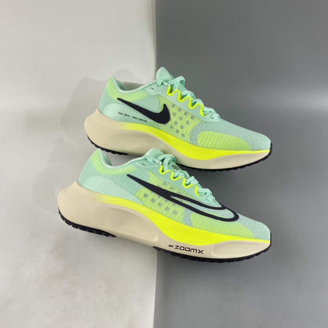 P290 纯原版 Nike Zoom Fly 5运动休闲缓震碳板跑步鞋 绿黑 DM8968-300
