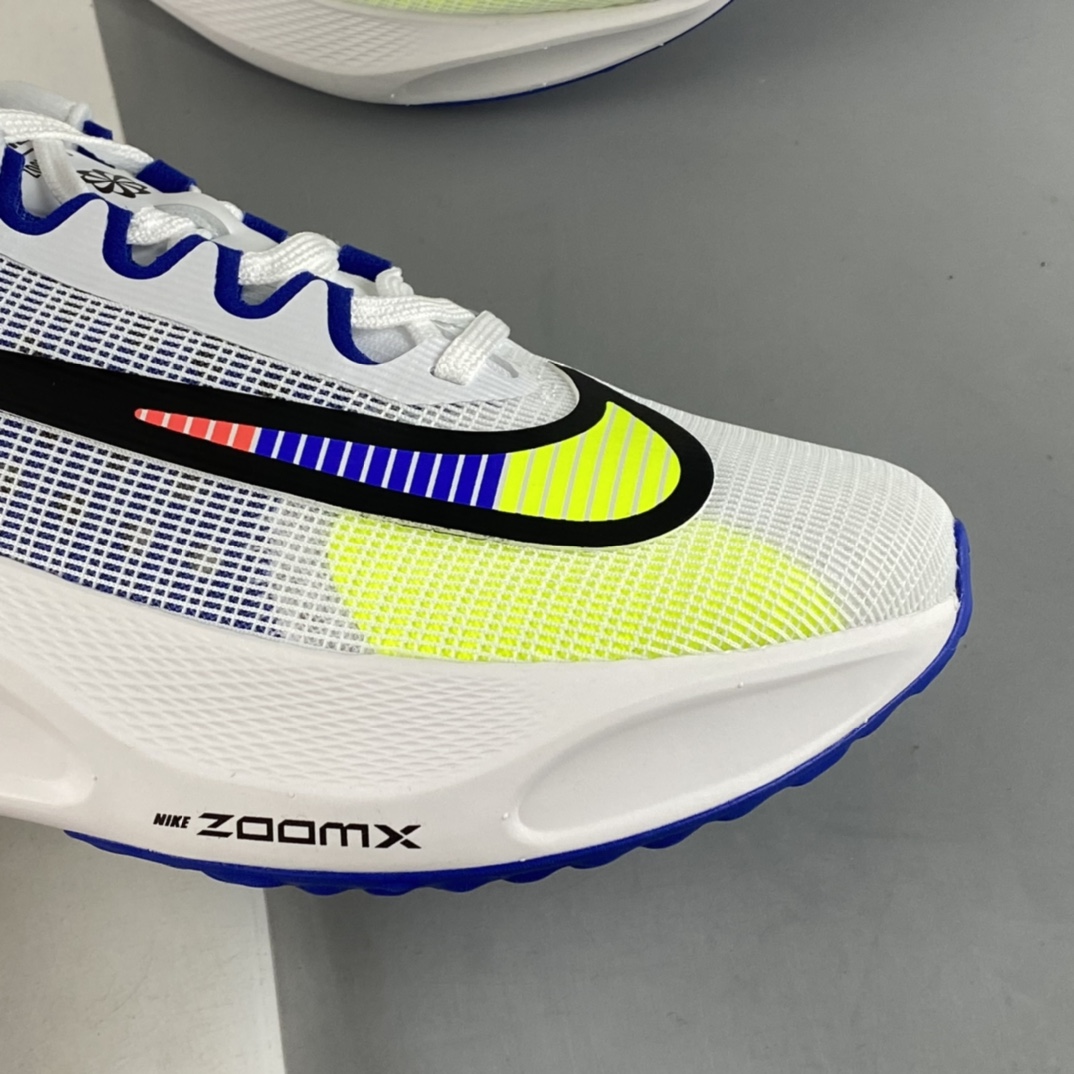 P290 纯原版 Nike Zoom Fly 5运动休闲缓震碳板跑步鞋 白黄蓝 DX1599-100