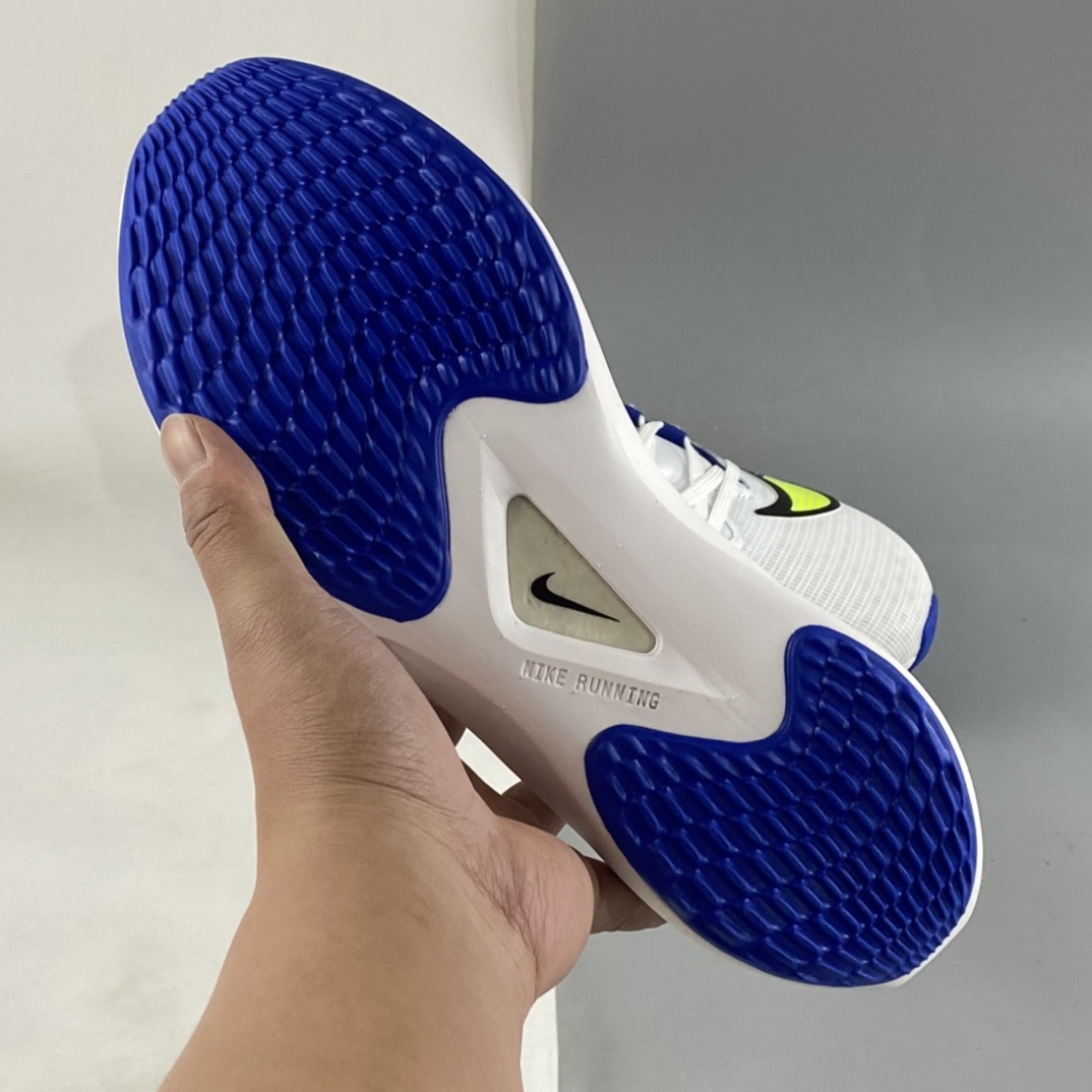 P290 纯原版 Nike Zoom Fly 5运动休闲缓震碳板跑步鞋 白黄蓝 DX1599-100