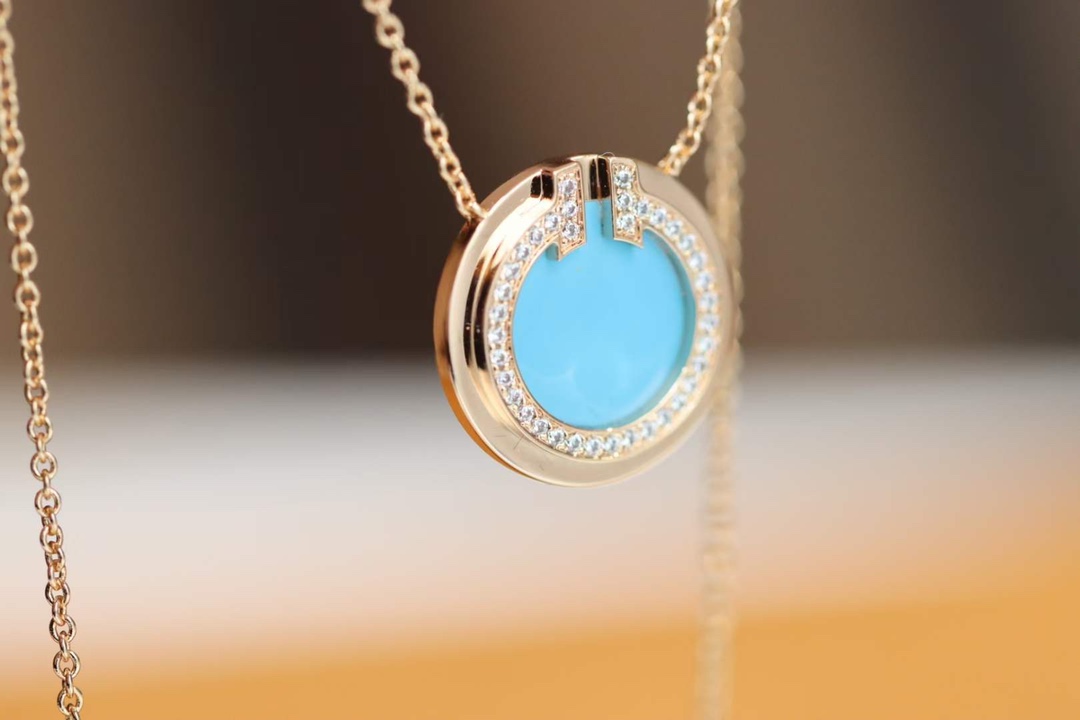 Tiffany & Co. Tiffany&Co.T two双t绿松石项链