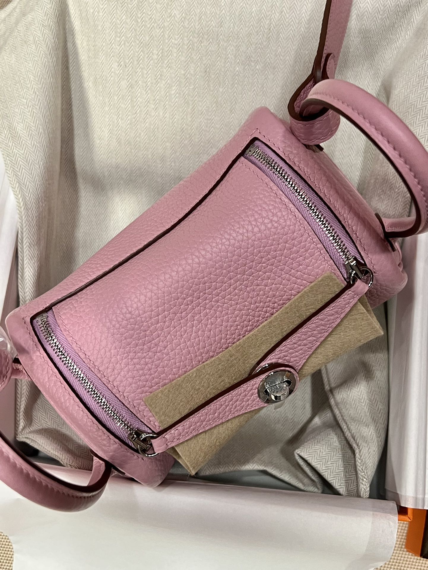 Hermes Lindy Pink mini shoulder everyday