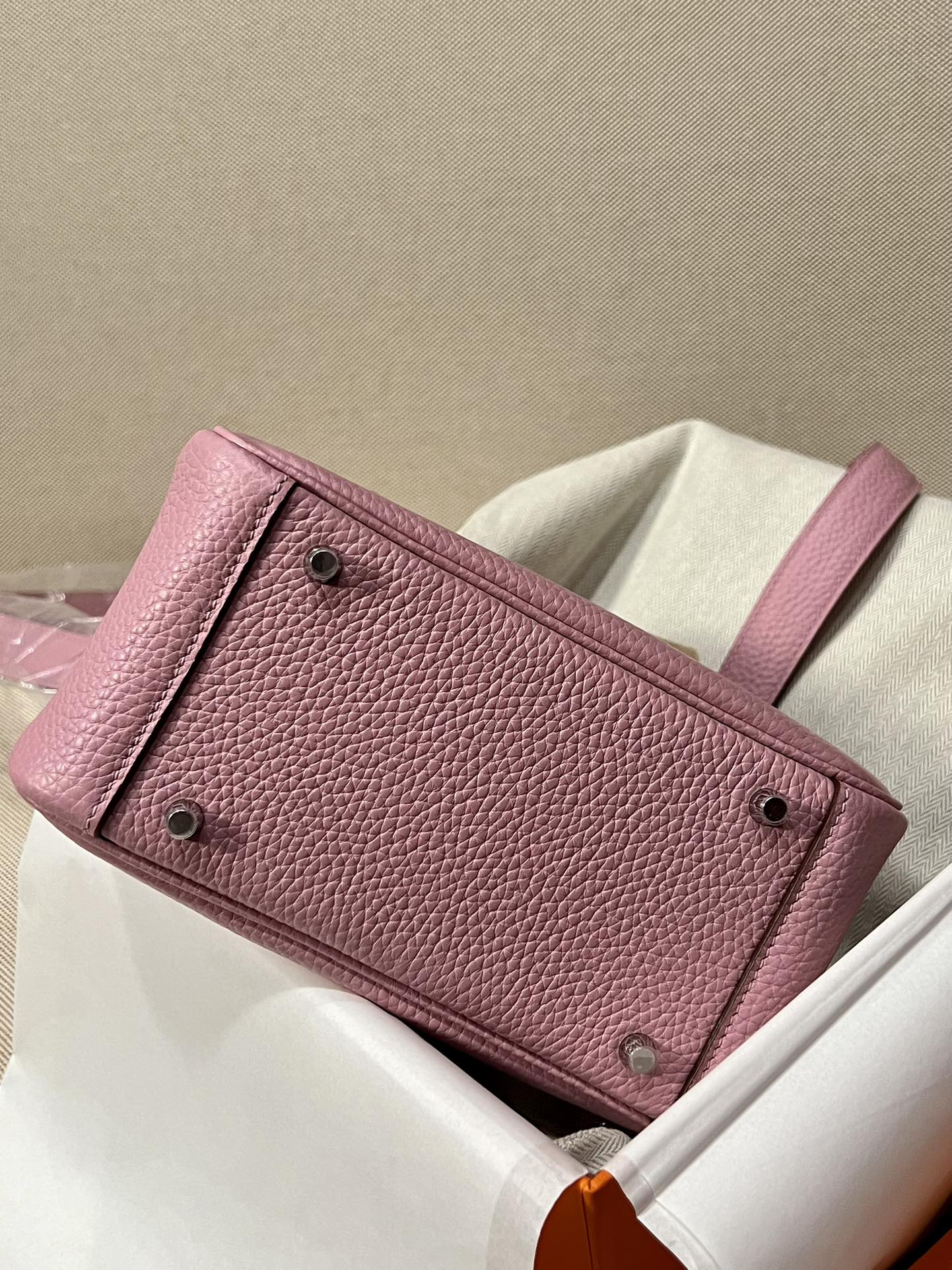 Hermes Lindy Pink mini shoulder everyday