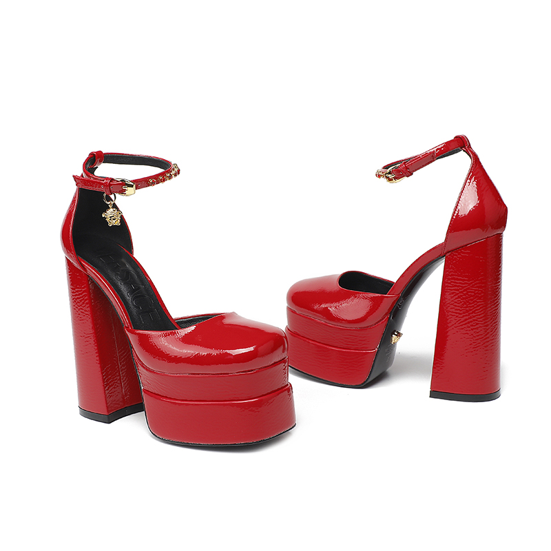 Precio de fábrica: suela de caucho m, suela de cuero m. Yardage: 34-42 Versace nuevo super tacones a