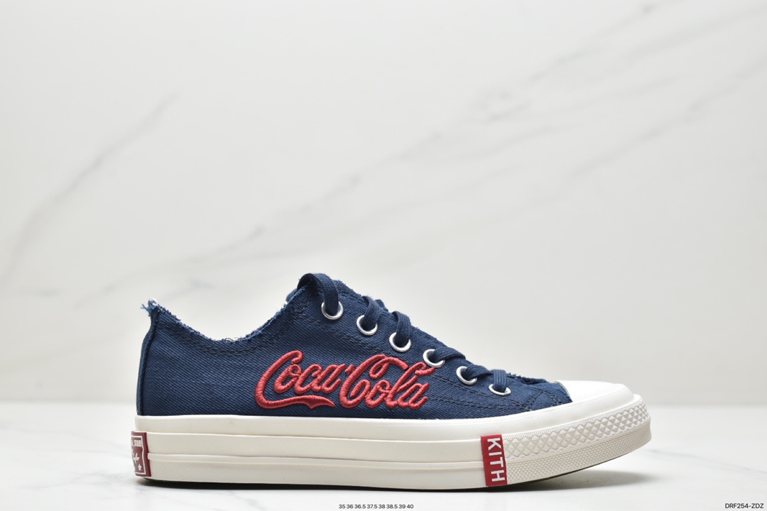 Kith x Coca-Cola x Converse Chuck 70 Low three-party joint low-top sneakers 169836C