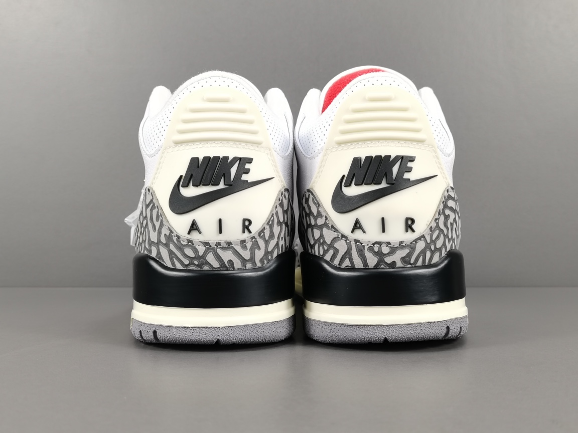  福利特价
【纯原：顶级AJ3】白灰 白水泥 Air Jordan 3 White Cement Rei