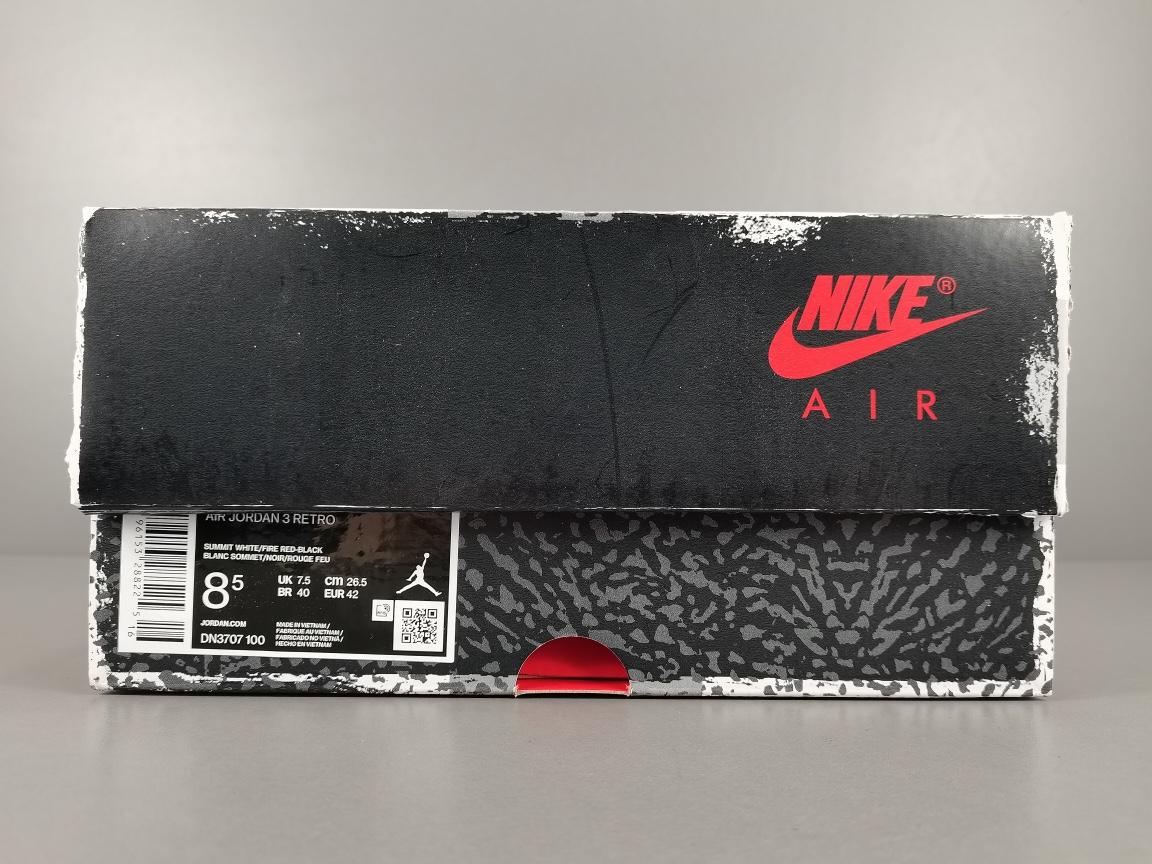  福利特价
【纯原：顶级AJ3】白灰 白水泥 Air Jordan 3 White Cement Rei