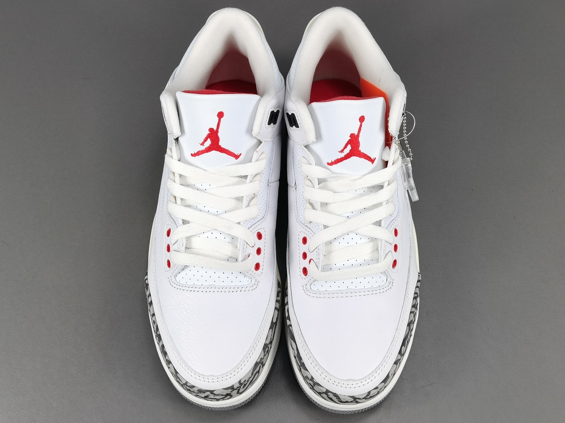  福利特价
【纯原：顶级AJ3】白灰 白水泥 Air Jordan 3 White Cement Rei