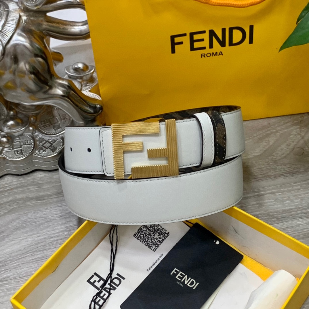 FENDI芬迪专柜同款宽4.0CM双