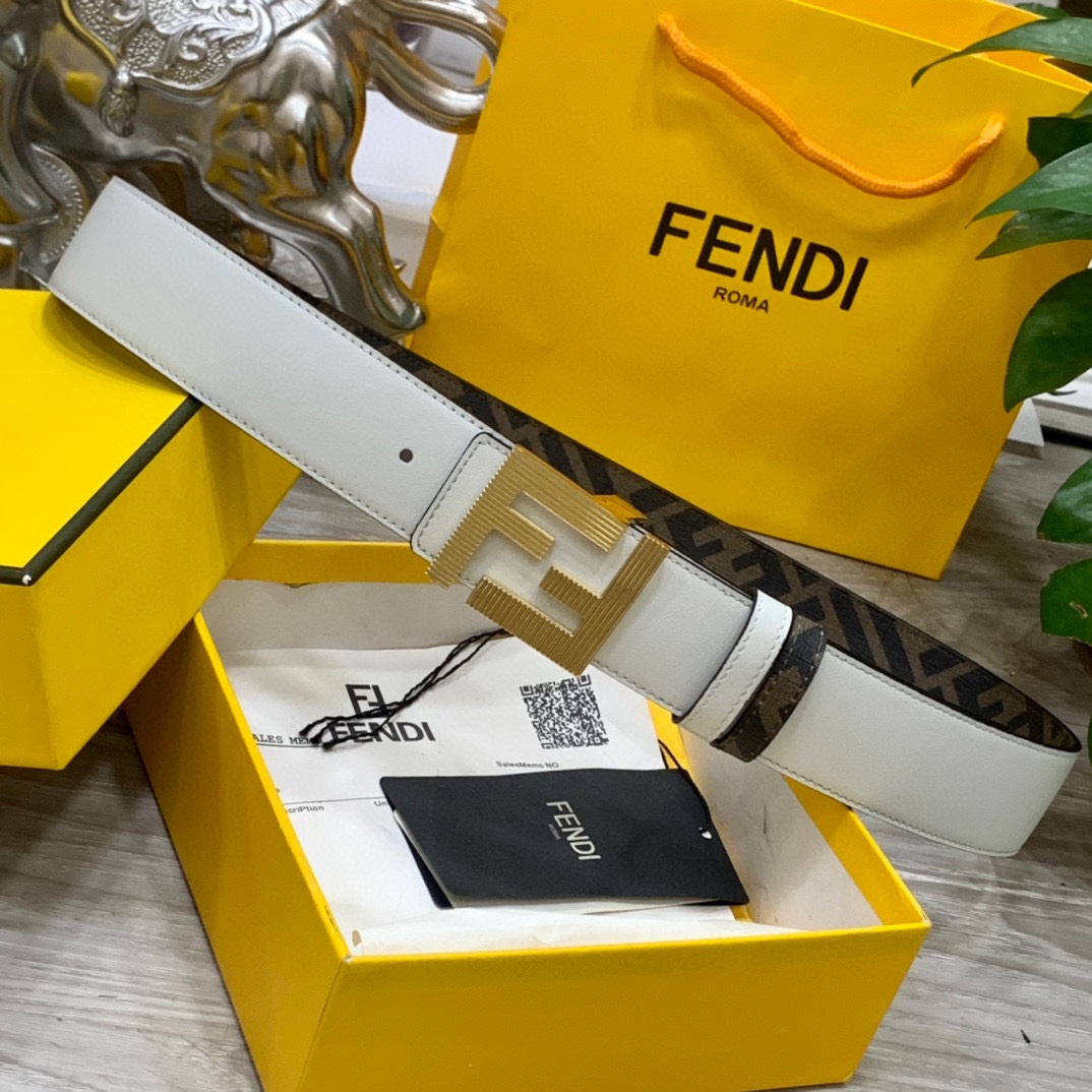 FENDI芬迪专柜同款宽4.0CM双