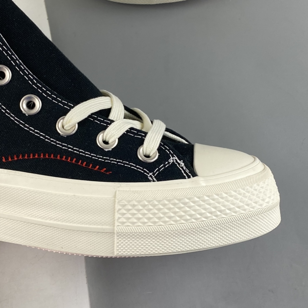 P150 Converse All Star 匡威厚底系列复古小碎花高帮板鞋 A05194C