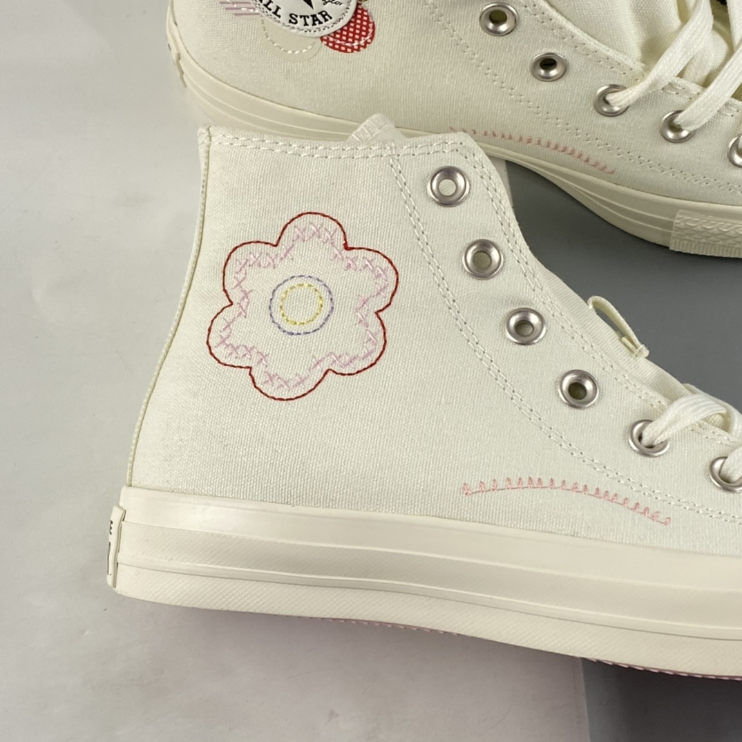 P150 Converse All Star 匡威厚底系列复古小碎花高帮板鞋 A05195C