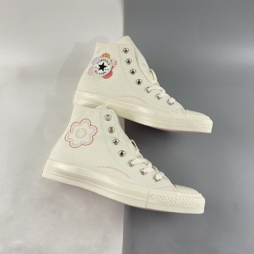 P150 Converse All Star 匡威厚底系列复古小碎花高帮板鞋 A05195C