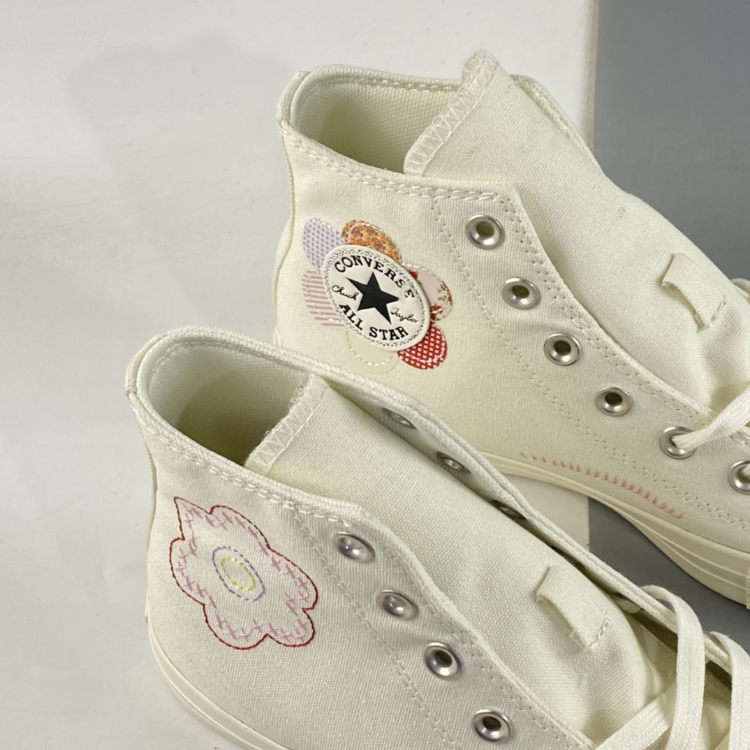 P150 Converse All Star 匡威厚底系列复古小碎花高帮板鞋 A05195C