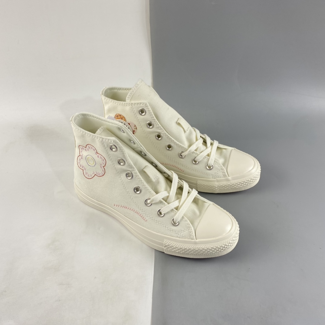 P150 Converse All Star 匡威厚底系列复古小碎花高帮板鞋 A05195C