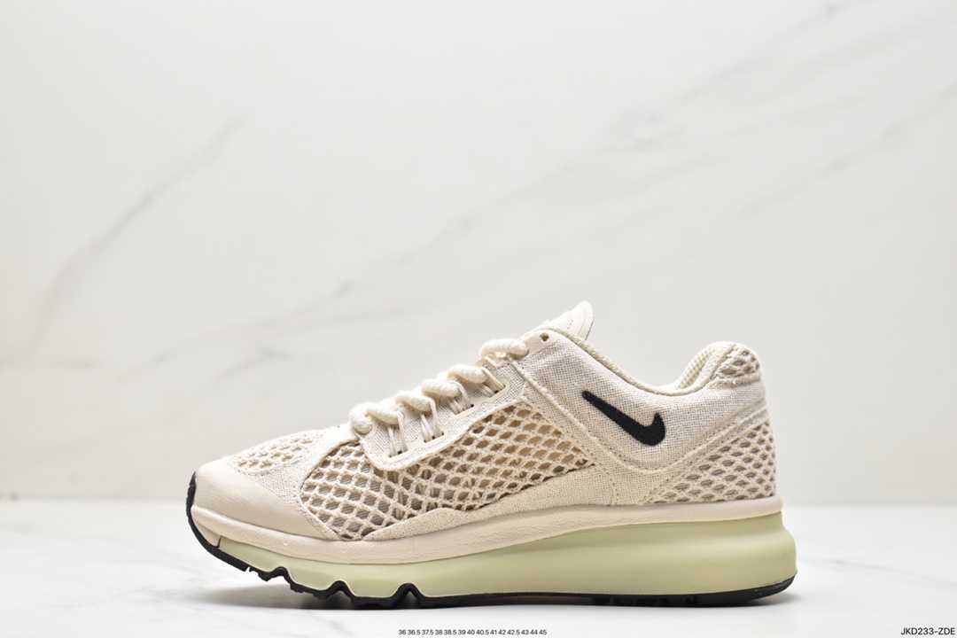 Stussy x Nike Air Max 2015 ”Fossil” Stussy joint name air cushion running shoes DM6447-200