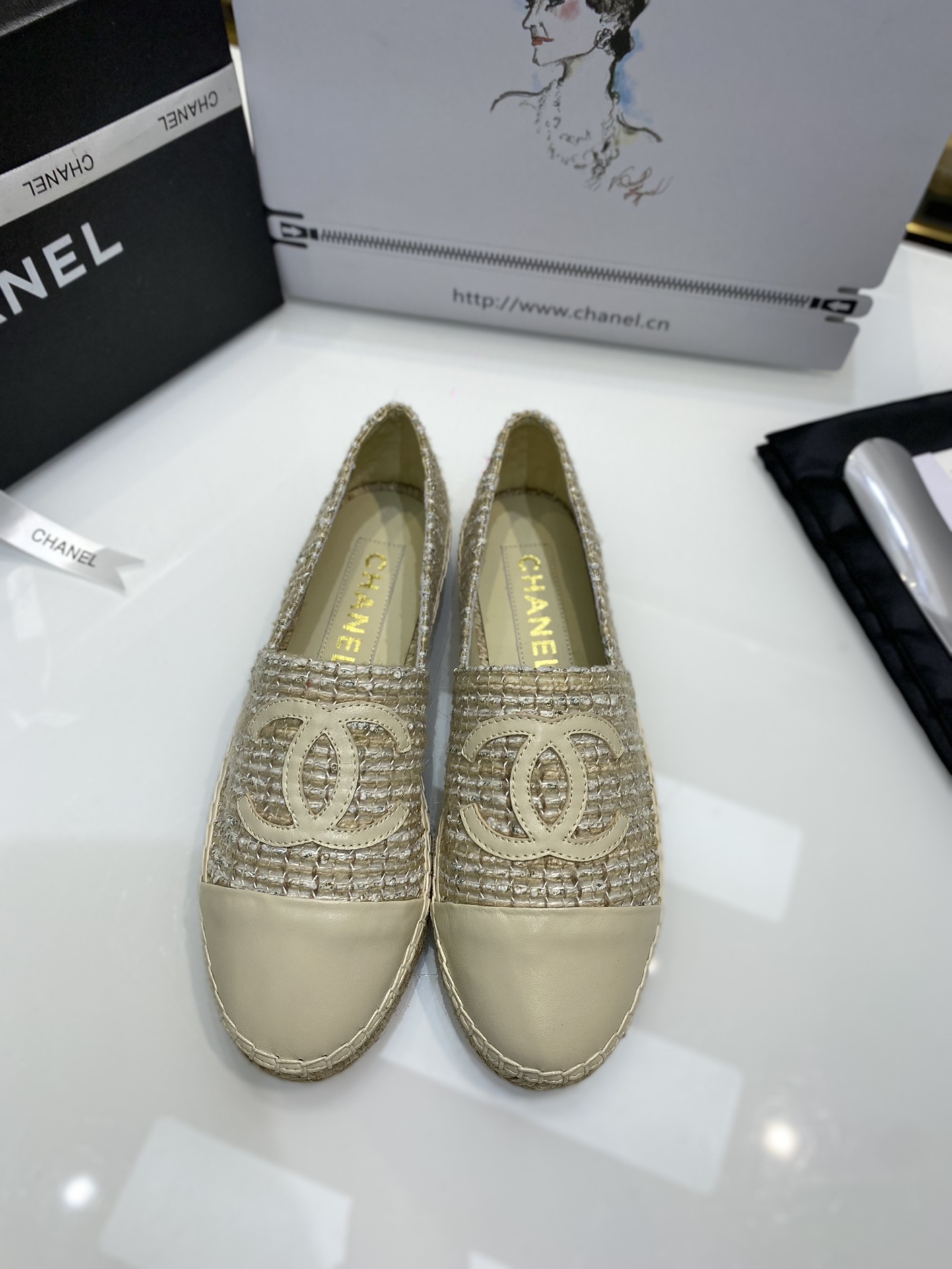 Chanel Comprar
 Zapatos Alpargatas Blanco