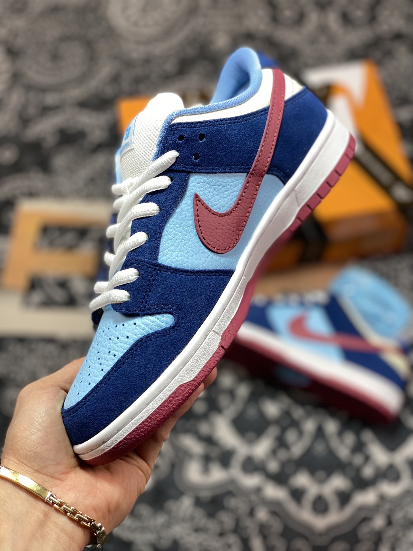 200 NK SB Dunk Low FTC Finally 白蓝红配色 313170-463