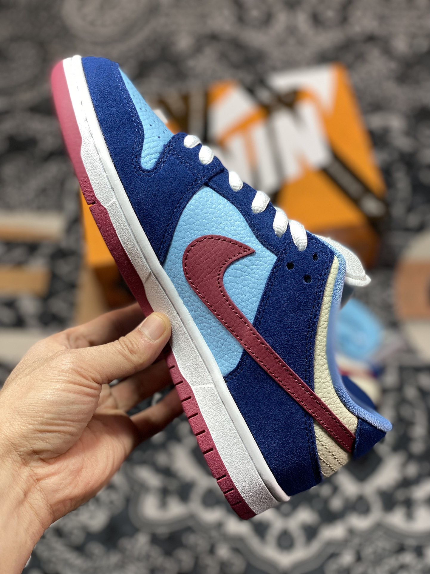 200 NK SB Dunk Low FTC Finally 白蓝红配色 313170-463