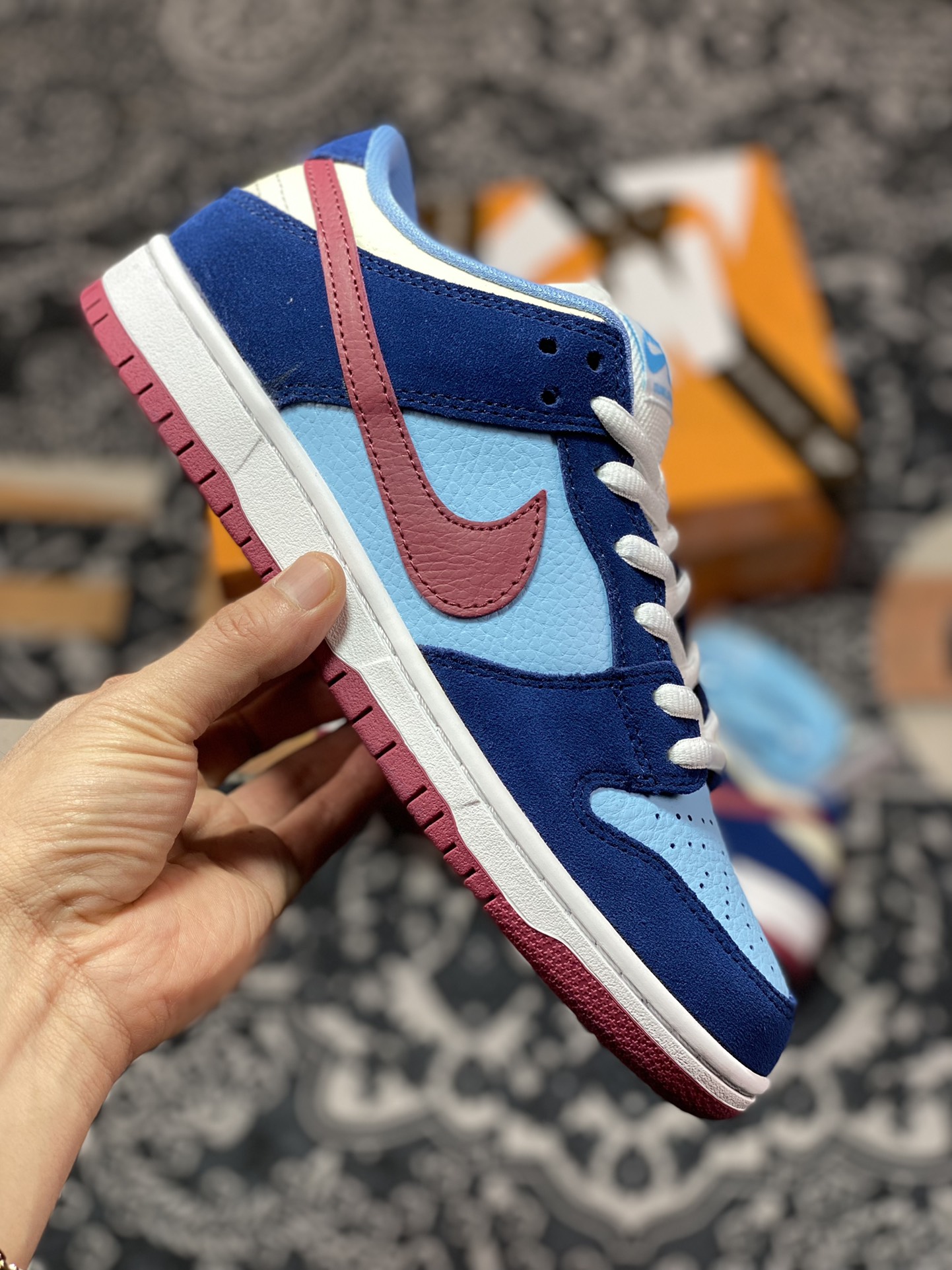 200 NK SB Dunk Low FTC Finally 白蓝红配色 313170-463