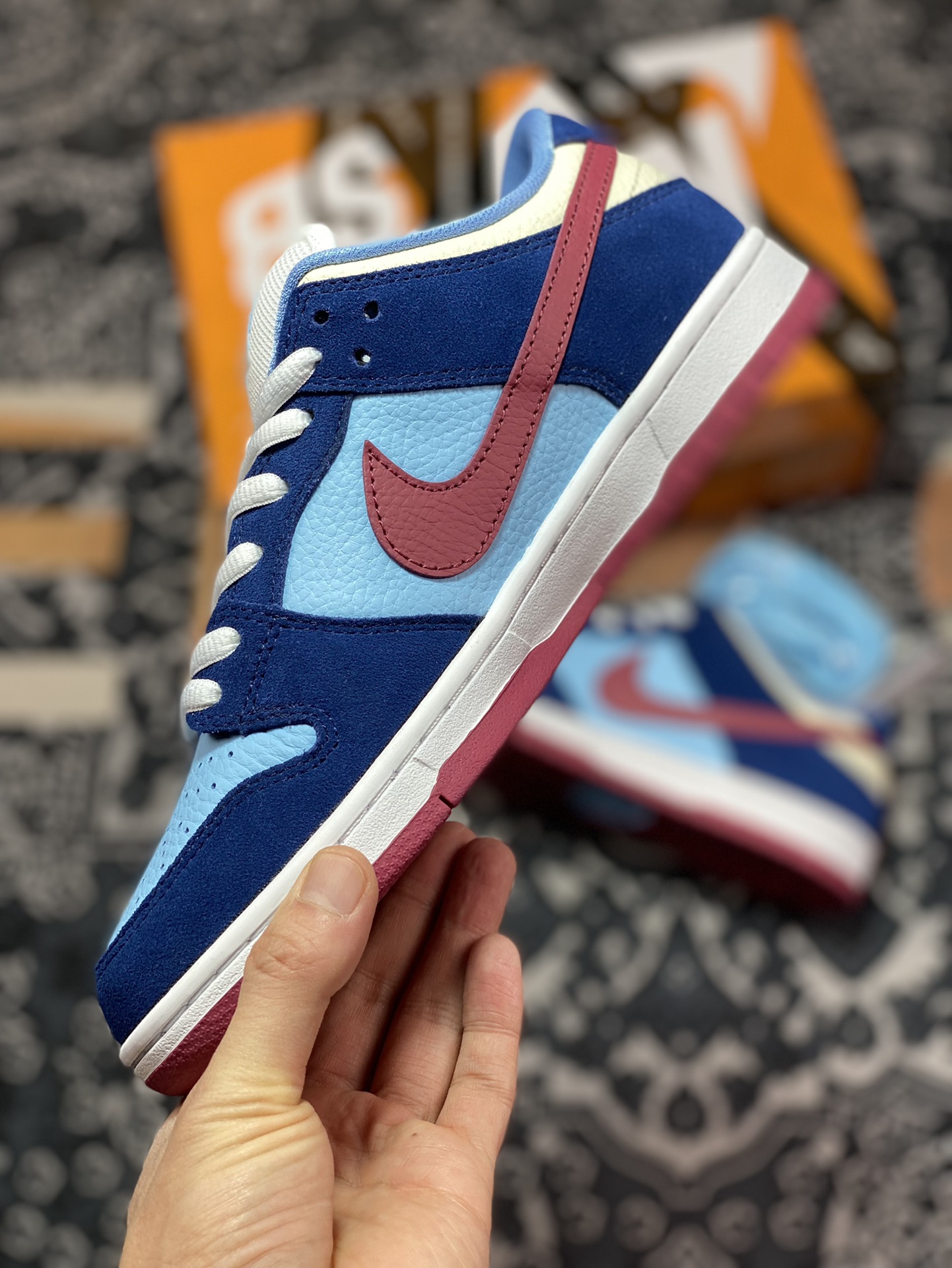 200 NK SB Dunk Low FTC Finally 白蓝红配色 313170-463