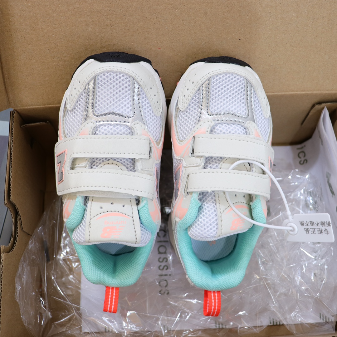 图片[4]-NB530 大魔术贴版童鞋26-37 整个鞋子都采用网面拼接的设计很透气💨不闷脚 真香超轻复古 超级韩范的风格✨重点是超轻不累脚👍🏻不焐脚🌊💯脚感超好🤩-选品中心