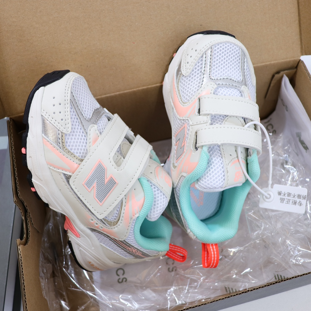 图片[3]-NB530 大魔术贴版童鞋26-37 整个鞋子都采用网面拼接的设计很透气💨不闷脚 真香超轻复古 超级韩范的风格✨重点是超轻不累脚👍🏻不焐脚🌊💯脚感超好🤩-选品中心