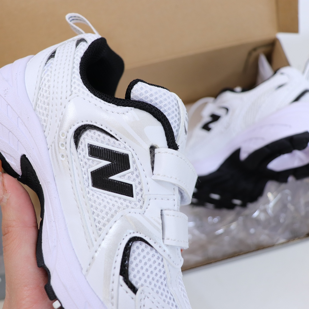 图片[7]-NB530 大魔术贴版童鞋26-37 整个鞋子都采用网面拼接的设计很透气💨不闷脚 真香超轻复古 超级韩范的风格✨重点是超轻不累脚👍🏻不焐脚🌊💯脚感超好🤩-选品中心