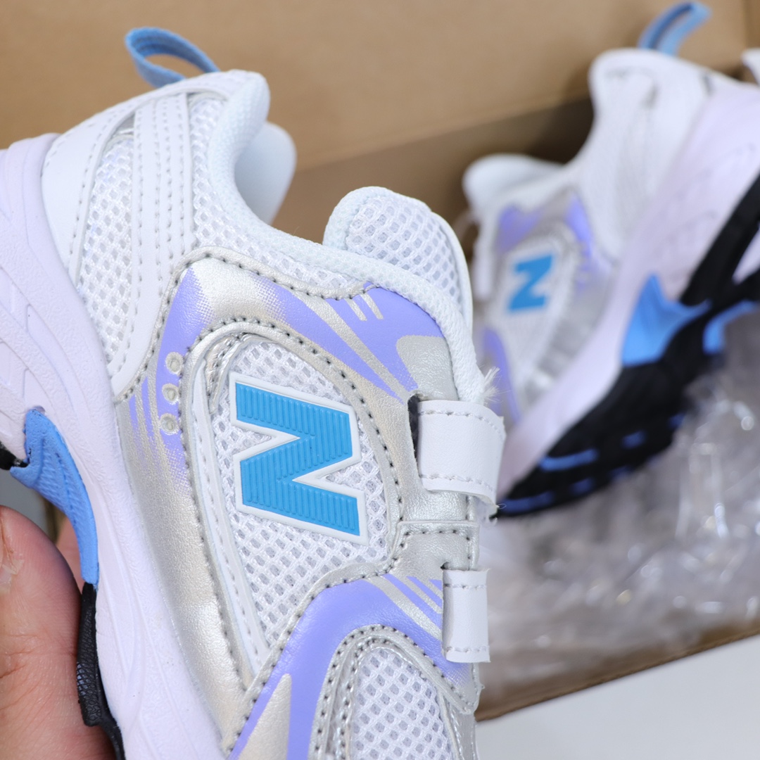 图片[8]-NB530 大魔术贴版童鞋26-37 整个鞋子都采用网面拼接的设计很透气💨不闷脚 真香超轻复古 超级韩范的风格✨重点是超轻不累脚👍🏻不焐脚🌊💯脚感超好🤩-选品中心