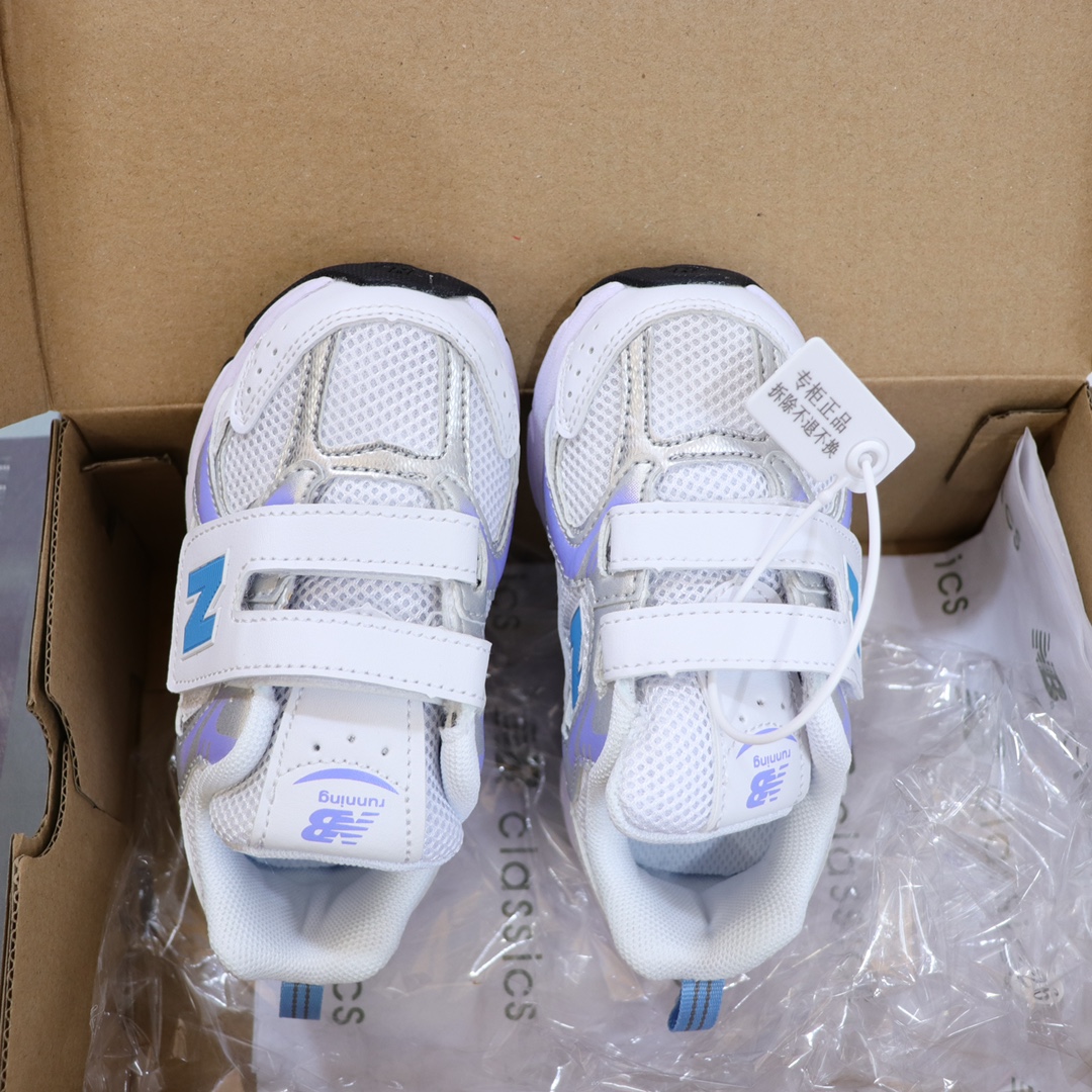 图片[2]-NB530 大魔术贴版童鞋26-37 整个鞋子都采用网面拼接的设计很透气💨不闷脚 真香超轻复古 超级韩范的风格✨重点是超轻不累脚👍🏻不焐脚🌊💯脚感超好🤩-选品中心