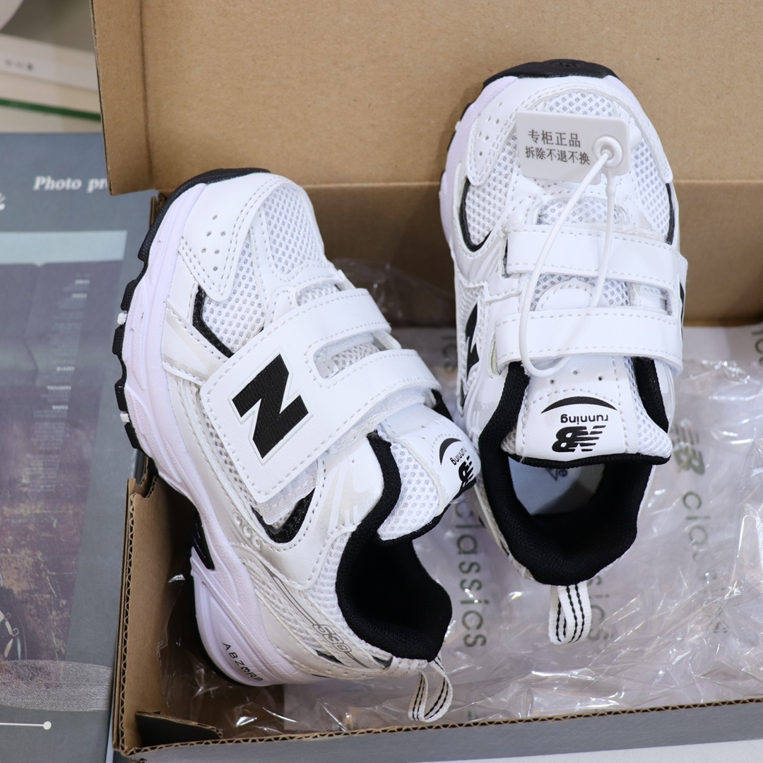 图片[3]-NB530 大魔术贴版童鞋26-37 整个鞋子都采用网面拼接的设计很透气💨不闷脚 真香超轻复古 超级韩范的风格✨重点是超轻不累脚👍🏻不焐脚🌊💯脚感超好🤩-选品中心