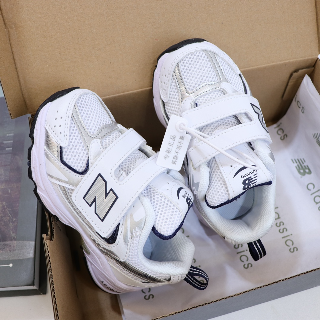 图片[3]-NB530 大魔术贴版童鞋26-37 整个鞋子都采用网面拼接的设计很透气💨不闷脚 真香超轻复古 超级韩范的风格✨重点是超轻不累脚👍🏻不焐脚🌊💯脚感超好🤩-选品中心