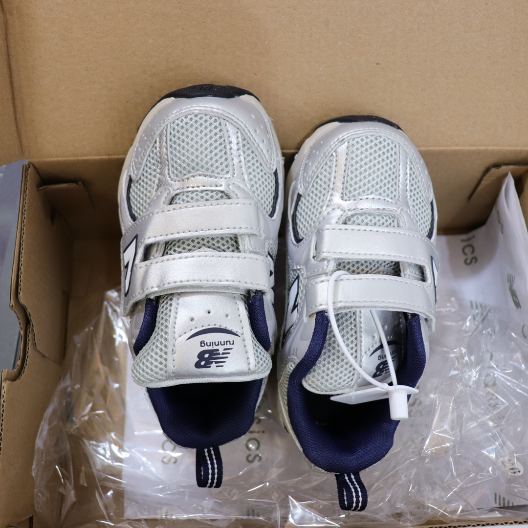 图片[2]-NB530 大魔术贴版童鞋26-37 整个鞋子都采用网面拼接的设计很透气💨不闷脚 真香超轻复古 超级韩范的风格✨重点是超轻不累脚👍🏻不焐脚🌊💯脚感超好🤩-选品中心