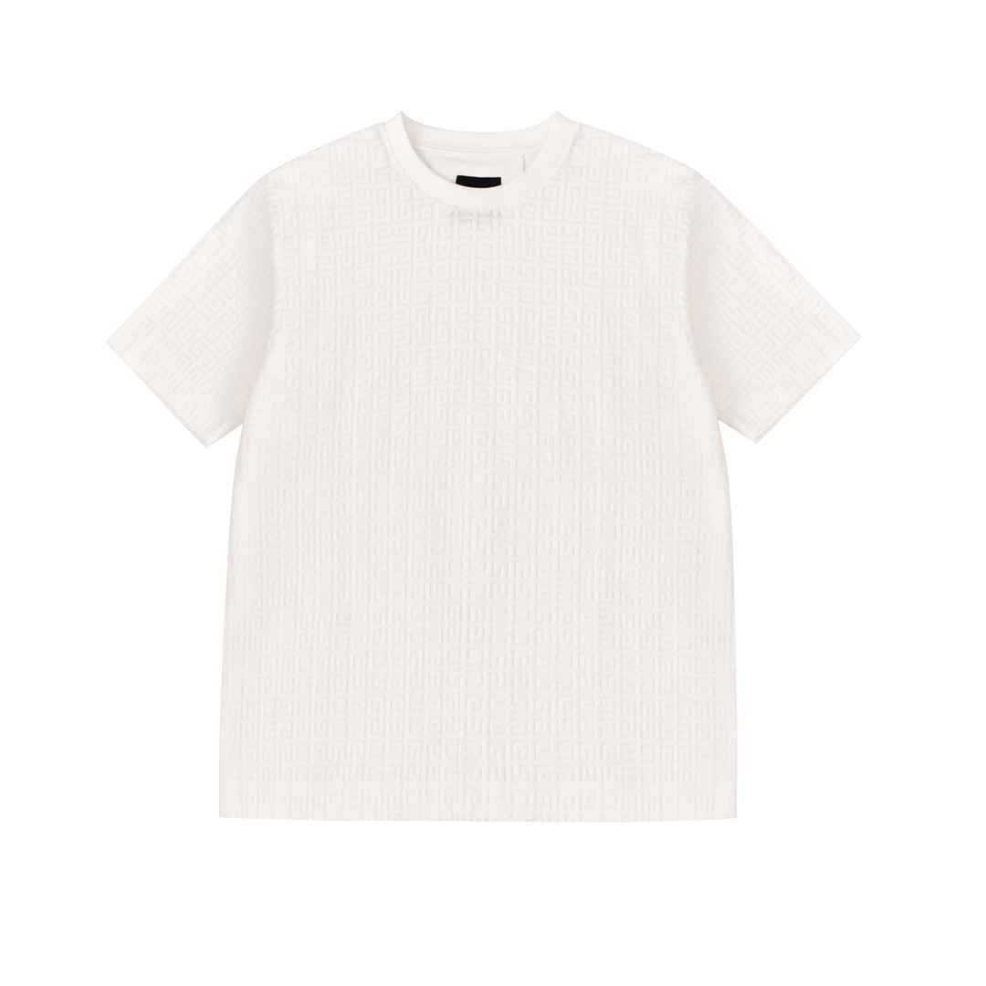 GVC Given* 2024SS camiseta de manga corta de nuevo estilo de primavera y verano. Tela de toalla full G tejida y teñida …