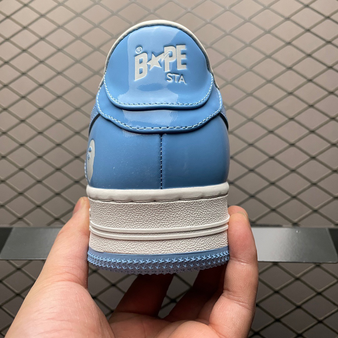 福利特价🔥市售最高品质 纯原 Bape Sta To Low 明星同款 猿人头经典漆皮低帮运动休闲板鞋 