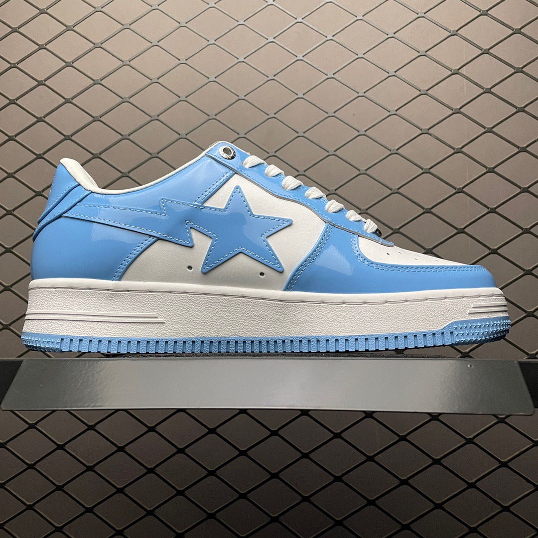 福利特价🔥市售最高品质 纯原 Bape Sta To Low 明星同款 猿人头经典漆皮低帮运动休闲板鞋 