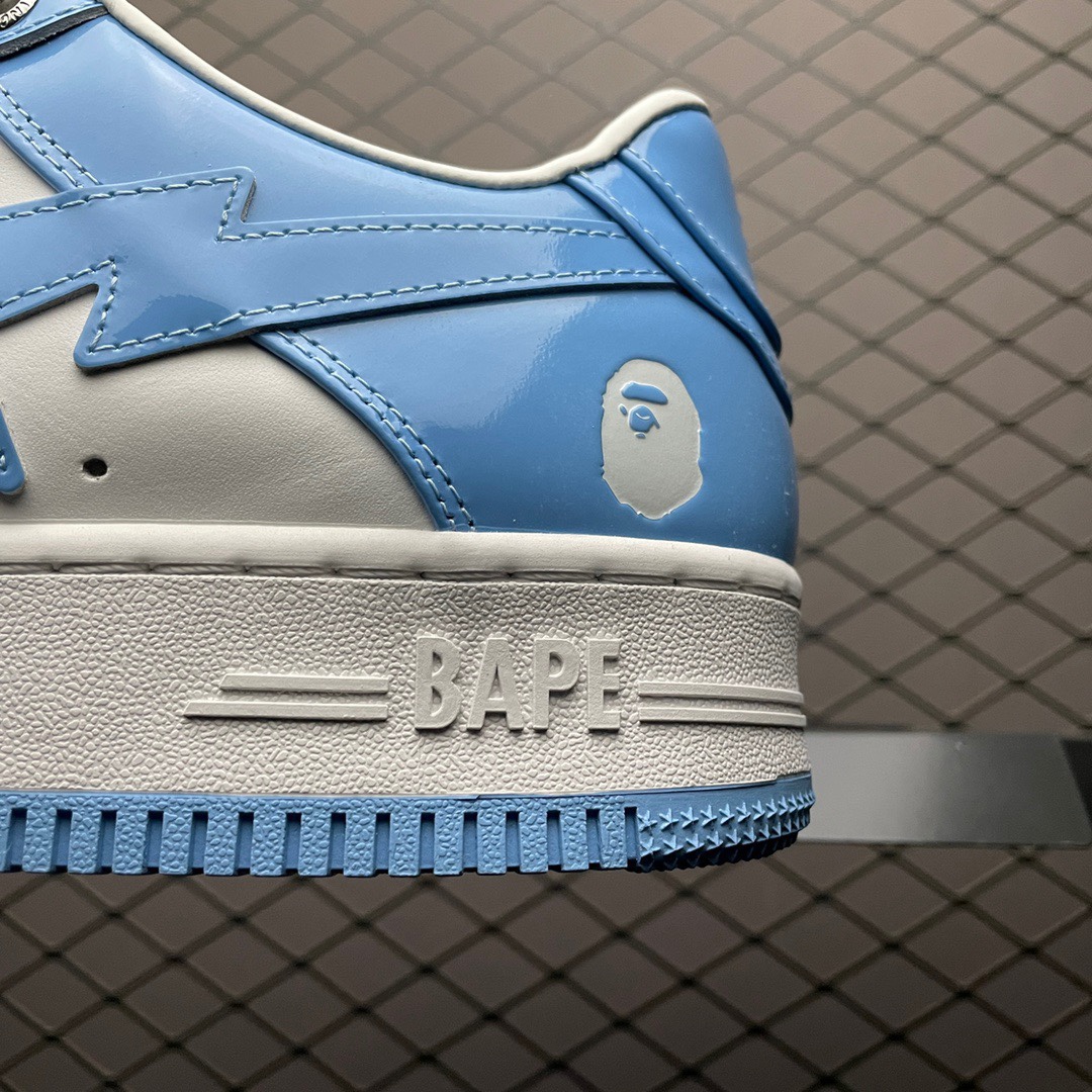 福利特价🔥市售最高品质 纯原 Bape Sta To Low 明星同款 猿人头经典漆皮低帮运动休闲板鞋 