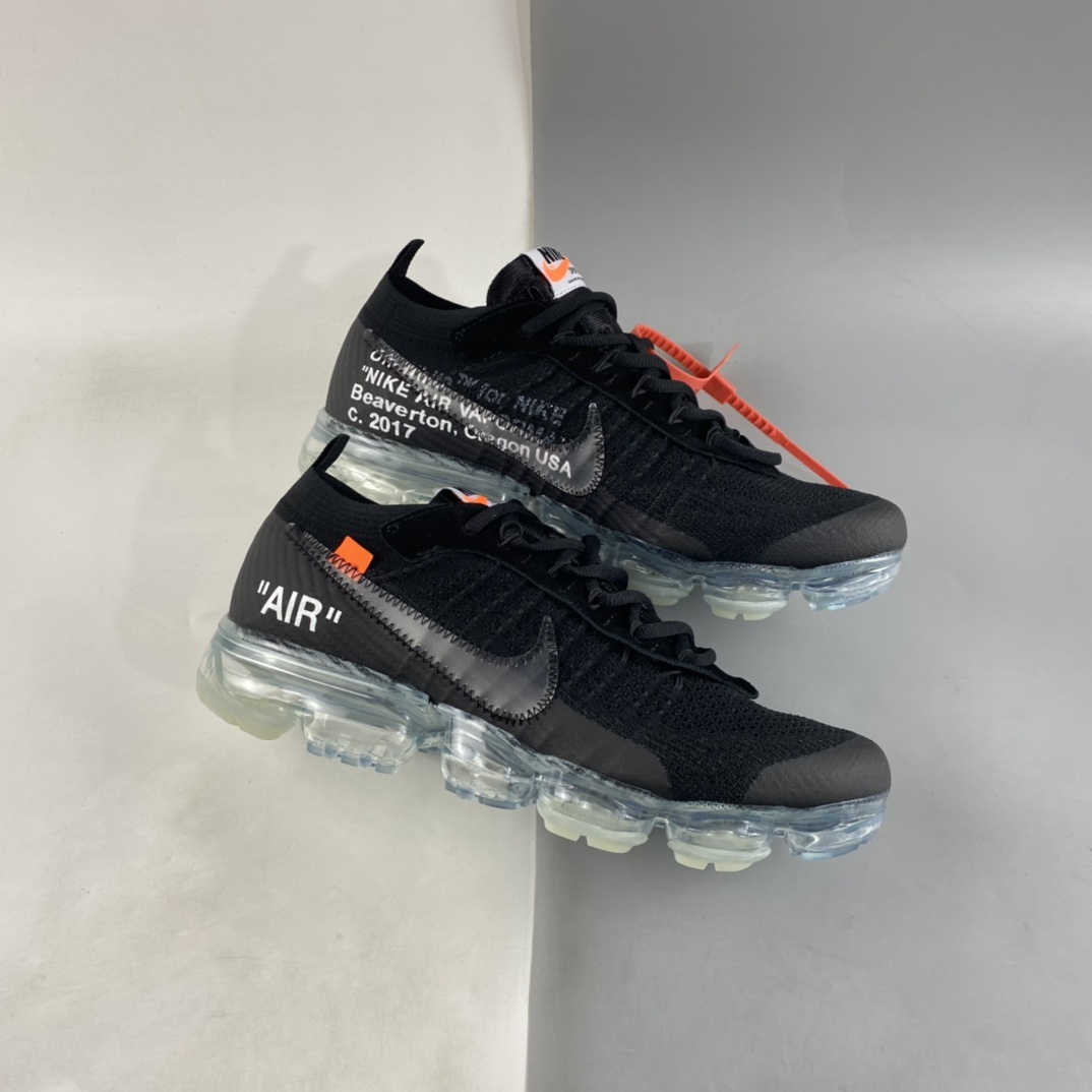 P280 Off-White x Nike Air Vapormax Flyknit 2.0”Black/White”慢跑鞋 AA3831-002