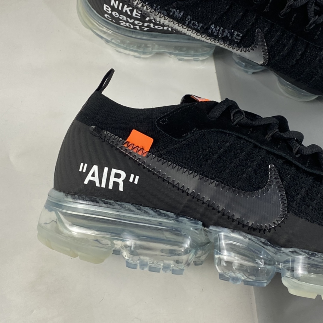 P280 Off-White x Nike Air Vapormax Flyknit 2.0”Black/White”慢跑鞋 AA3831-002
